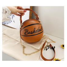 Popular new trending fashion lady's ball shape bag travel shoulder messenger bag single chain crossbody bag